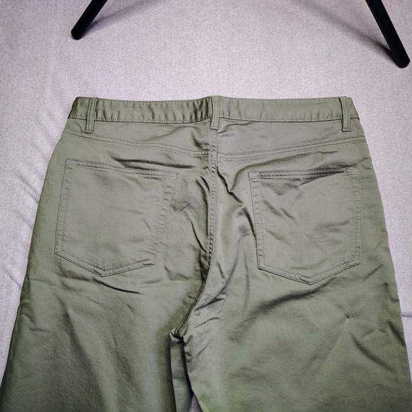 Quince Mens Pants Mens 36x34 Olive Green Comfort Stretch Traveler 5-Pocket Chino - Picture 8 of 10